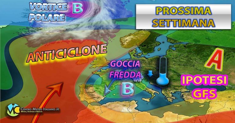 Meteo – Goccia fredda con maltempo la prossima settimana? Ci sono delle novità