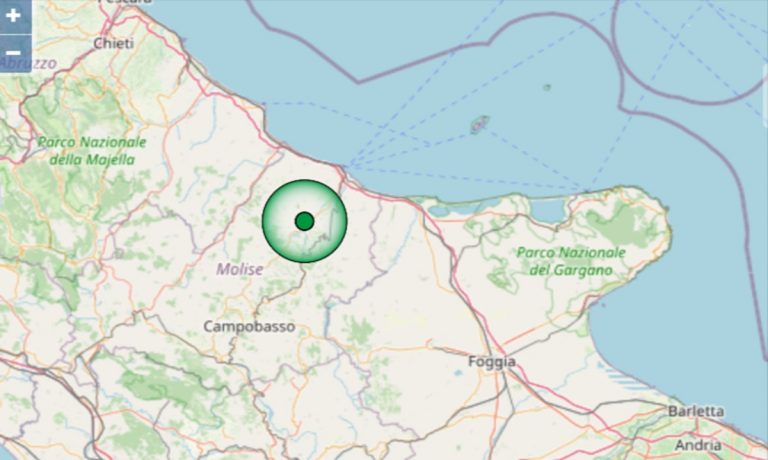 Terremoto in Molise, scossa M 4.0 in provincia di Campobasso, panico tra la popolazione: dati INGV