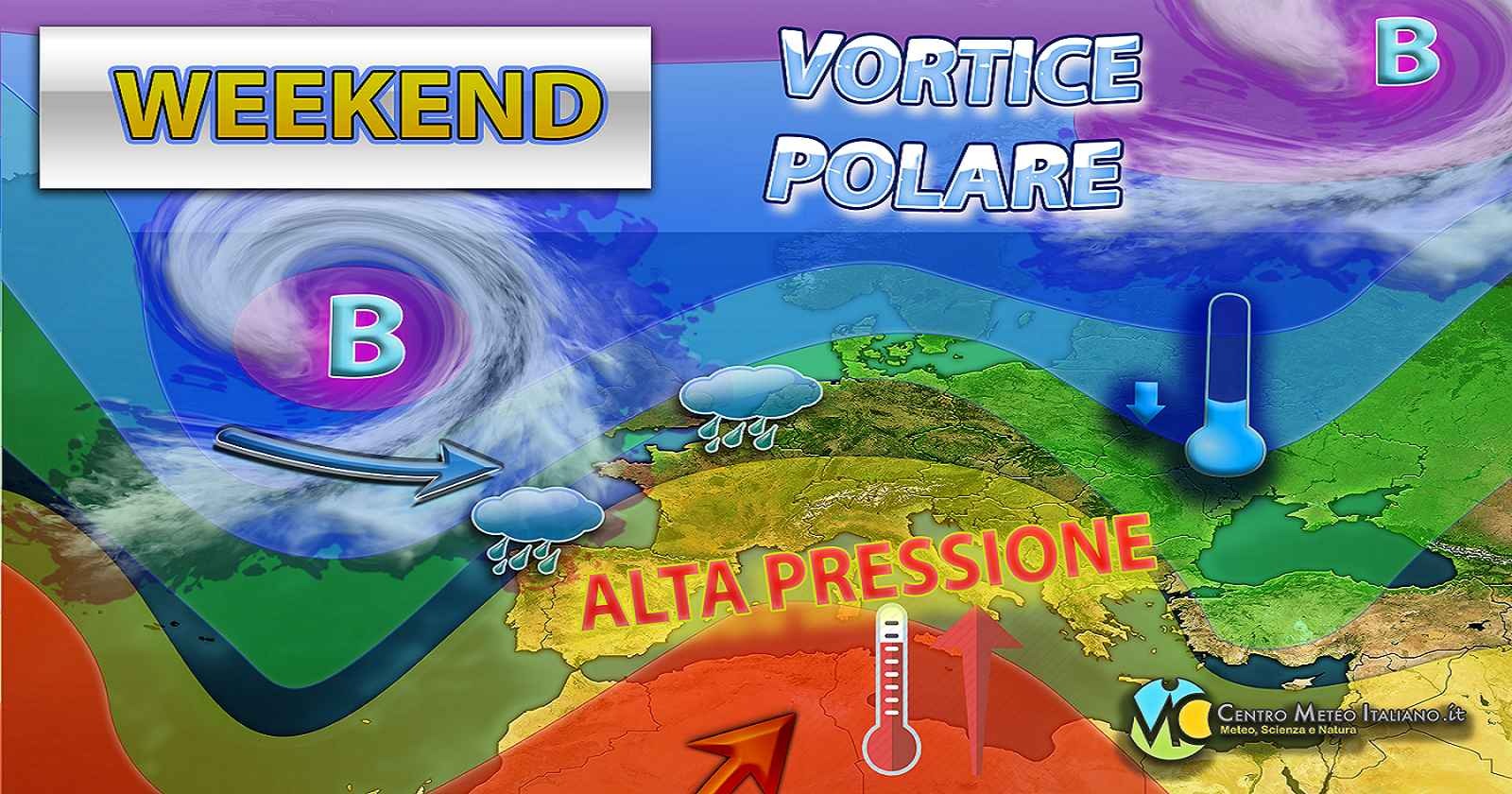 Alta pressione in rimonta nel weekend