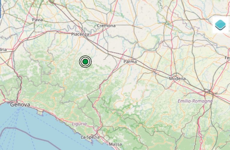 Terremoto oggi in Emilia Romagna, domenica 24 novembre: scossa M 2.4 in provincia di Piacenza – Dati INGV