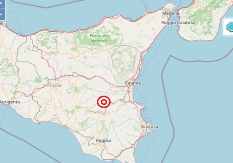 Terremoto oggi in Sicilia, lunedì 25 novembre, scossa M 3.1 in provincia di Catania – Dati INGV