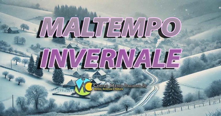 Meteo – Weekend con possibile discesa artica e maltempo invernale in Italia, con anche neve a bassa quota