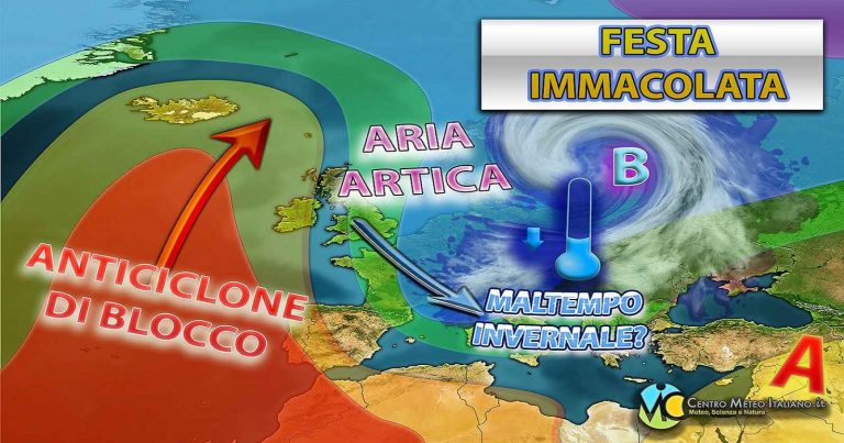 Meteo – Fase perturbata in atto, verso un Immacolata decisamente invernale. La tendenza aggiornata