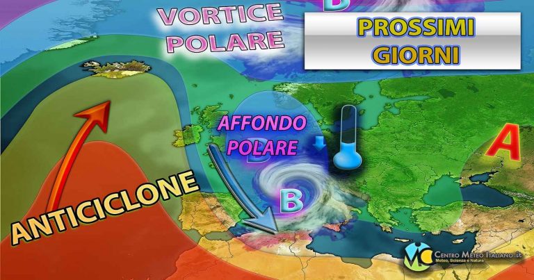 Meteo – L’Inverno sale in cattedra per il Weekend dell’Immacolata, con rischio nubifragi e fiocchi fin quasi in pianura: i dettagli