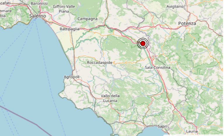 Terremoto oggi Campania 8 dicembre 2024: scossa avvertita dalla popolazione residente – Dati INGV