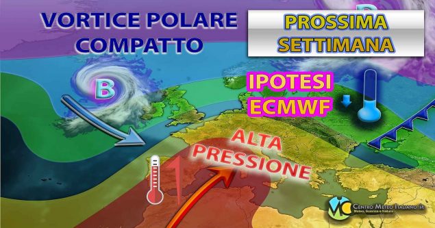 Meteo Italia - robusto anticiclone punta il Mediterraneo