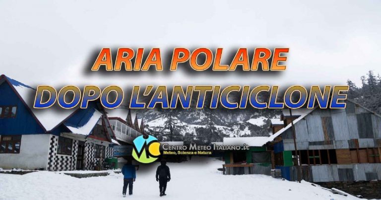 Meteo – Modelli confermano l’affondo polare per la seconda parte di settimana in Italia con temporali e neve