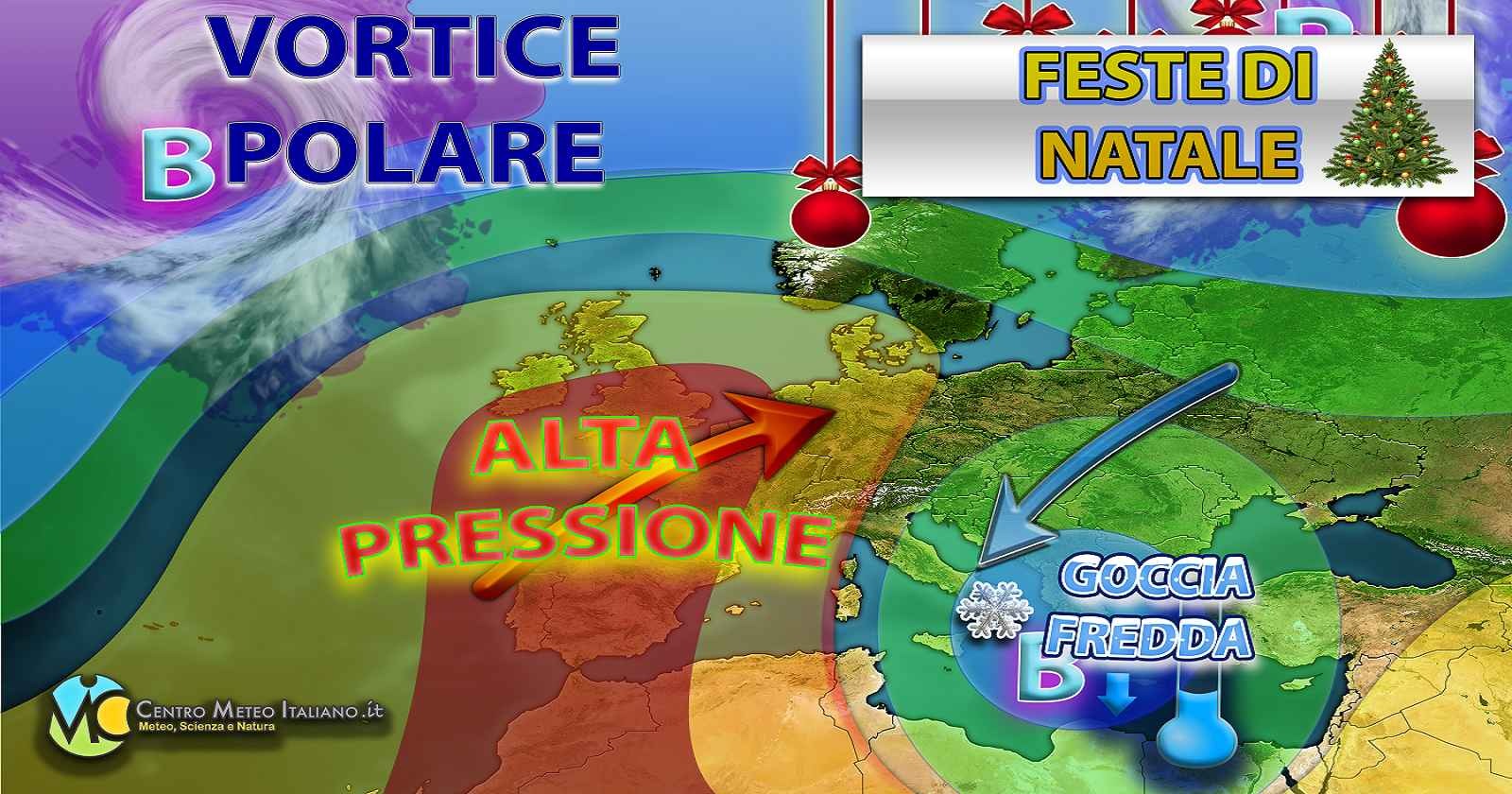 Festività di Natale con clima freddo