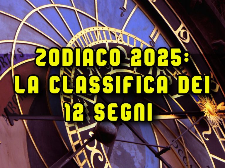 Zodiaco, la classifica della fortuna del 2025: dall’ultimo posto al primo