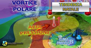 Meteo - Cambia tutto, Natale spezza l'incantesimo con maltempo invernale e neve collinare: i dettagli