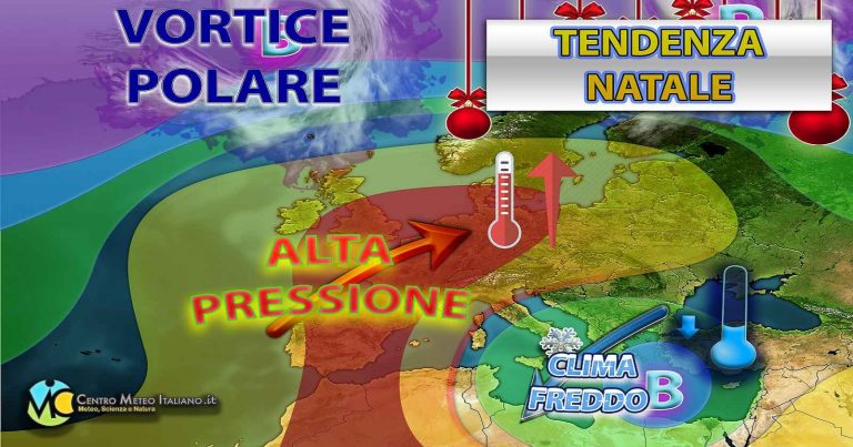 Meteo – Cambia tutto, Natale spezza l’incantesimo con maltempo invernale e neve collinare: i dettagli