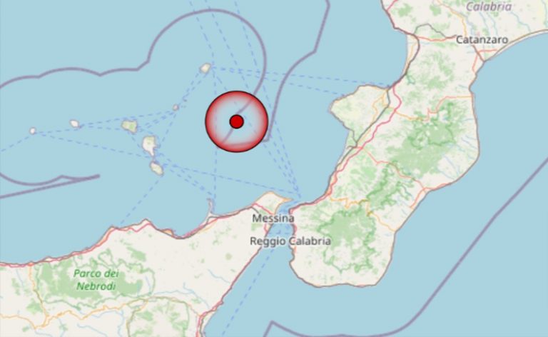 Terremoto oggi in Sicilia, 23 dicembre, scossa M 4.0 sul Tirreno Meridionale: Dati INGV