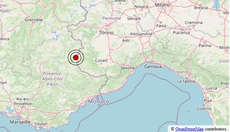 Terremoto oggi Piemonte, martedì 24 dicembre 2024: scossa in provincia di Cuneo. I dati ufficiali Ingv