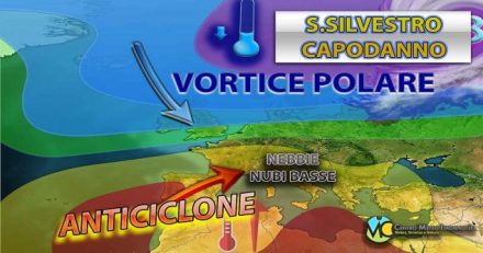 Meteo Italia - alta pressione fino a Capodanno poi fronte freddo