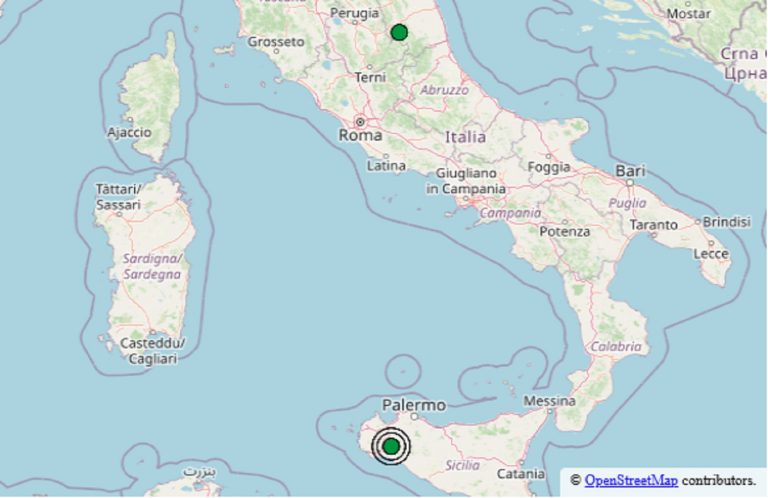 Terremoto Italia oggi, 27 dicembre 2024: scosse in due regioni – Dati dell’Ingv