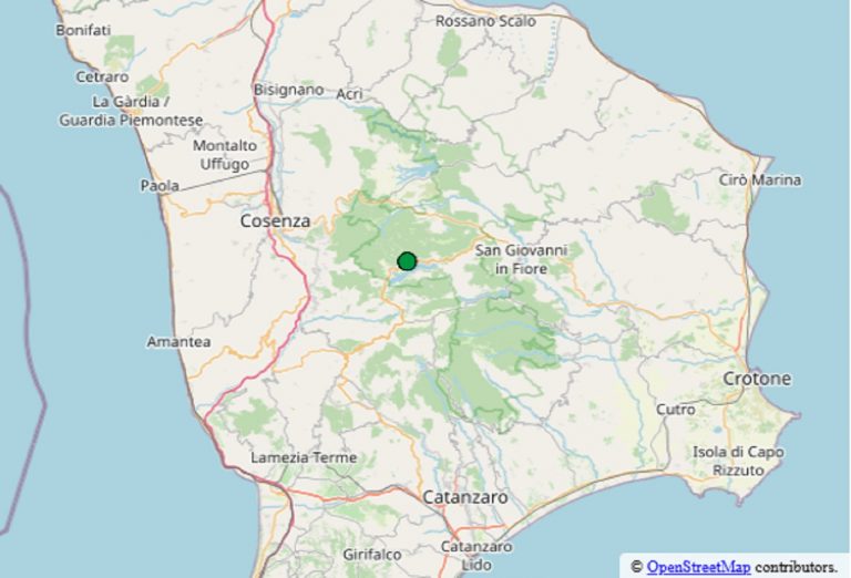 Terremoto oggi Calabria, 20 dicembre 2024: scossa in provincia di Cosenza – Dettagli dell’Ingv