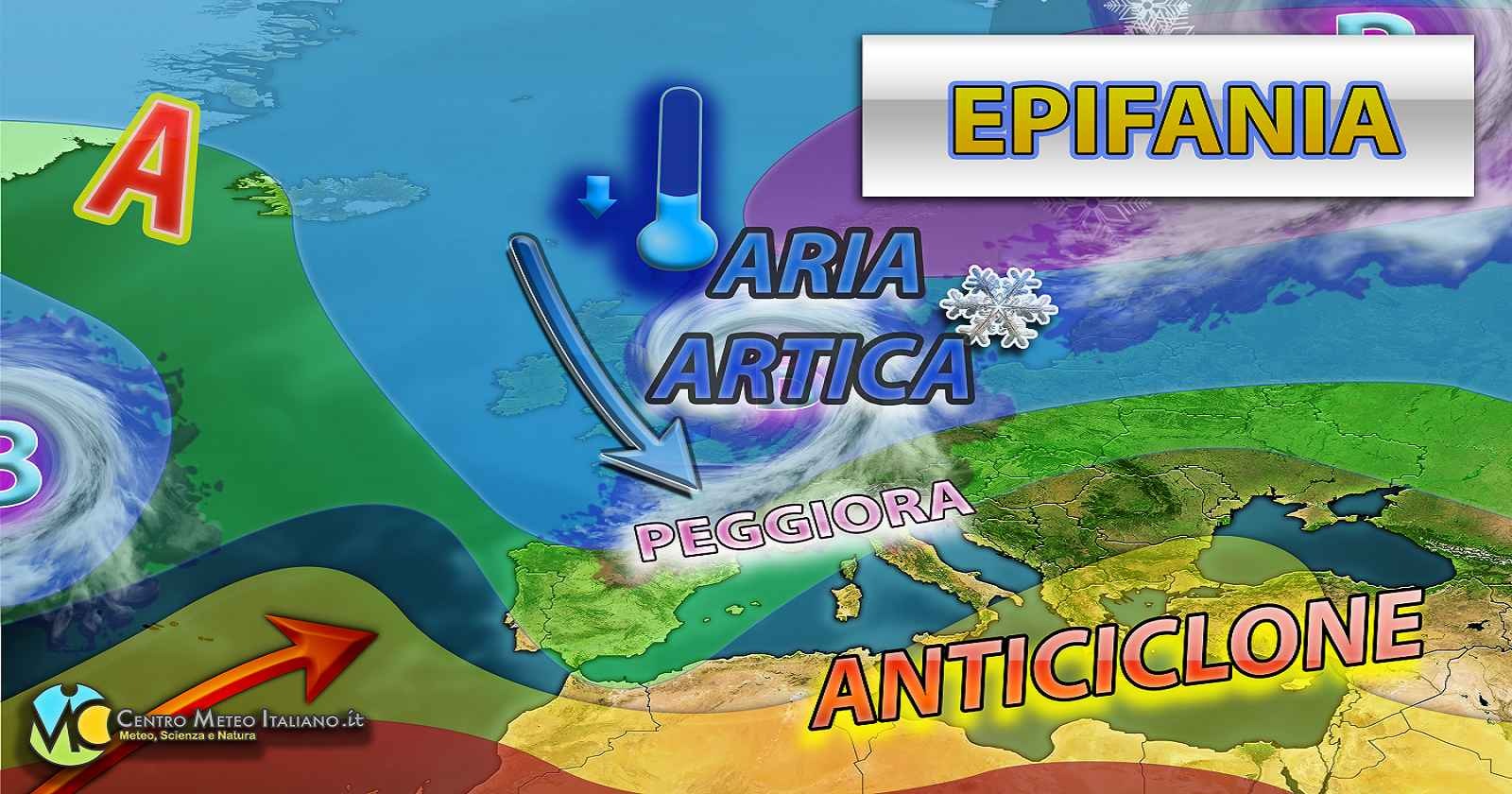 Progressivo peggioramento meteo dall'Epifania