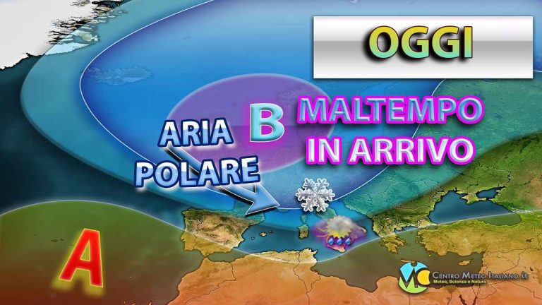 Meteo – Aria polare investe il continente europeo e l’Italia, ecco le previsioni