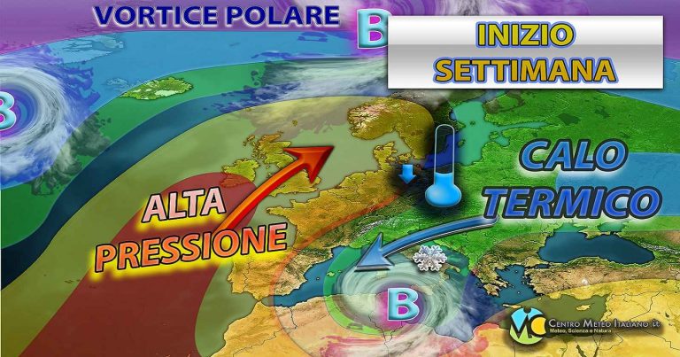 Meteo – Italia ostaggio di un vortice depressionario anche ad inizio settimana prossima: i dettagli Meteo – Italia ostaggio di un vortice depressionario anche ad inizio settimana prossima: i dettagli