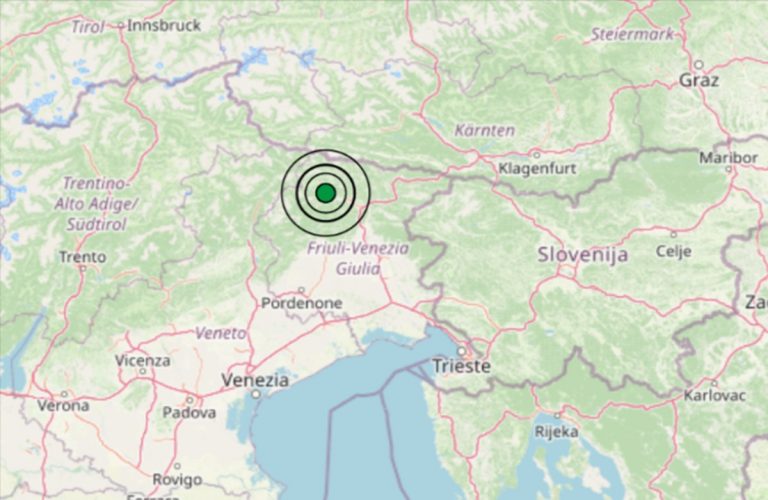Terremoto oggi in Friuli Venezia Giulia, 10 gennaio, scossa M 3.6 in provincia di Udine: Dati INGV Terremoto oggi in Friuli Venezia Giulia, 10 gennaio, scossa M 3.6 in provincia di Udine: Dati INGV