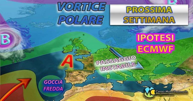 Meteo – Tendenza prossima settimana ancora incerta ma non escluso nuovo arrivo di aria fredda da nord-est