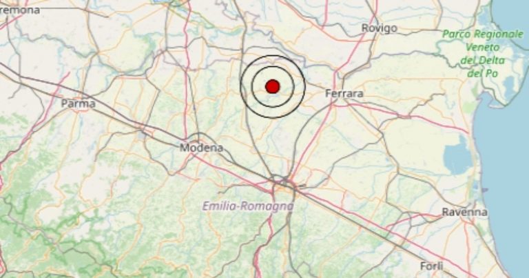 Terremoto avvertito oggi in Emilia Romagna, 15 gennaio 2025, scossa in provincia di Modena – Dati Ingv