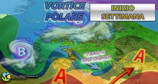 Meteo - Aria polare in discesa ad inizio settimana prossima, rinnovato impulso di maltempo e nuovi nubifragi