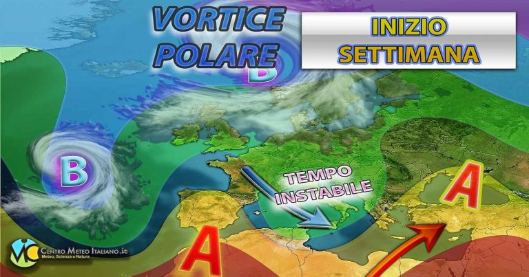 Meteo – Aria polare in discesa ad inizio settimana prossima, rinnovato impulso di maltempo e nuovi nubifragi