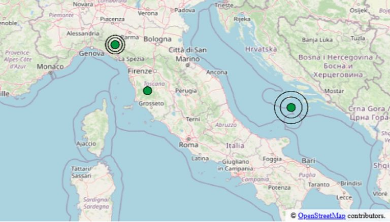 Terremoto oggi in Emilia-Romagna, sabato 18 gennaio 2025: scossa registrata in provincia di Parma – Dati Ingv