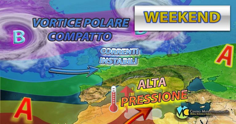 Meteo – Weekend con rimonta dell’alta pressione, tempo stabile in Italia ed anche clima piuttosto mite