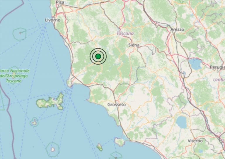 Terremoto oggi in Toscana, 27 gennaio: scossa M 2.6 in provincia di Pisa – Dati INGV