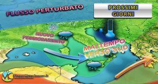 Meteo - Doppio impulso di maltempo in Italia, con possibili temporali e neve solo sulle Alpi: i dettagli