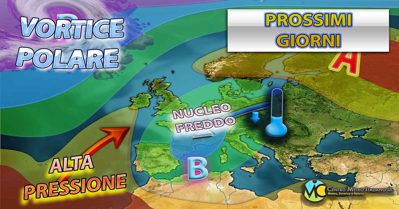 Aria fredda sull'Europa nella seconda parte della settimana