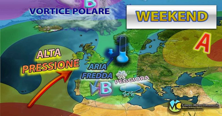 Meteo Italia – aria fredda sull’Europa e peggioramento in vista entro il secondo weekend di febbraio