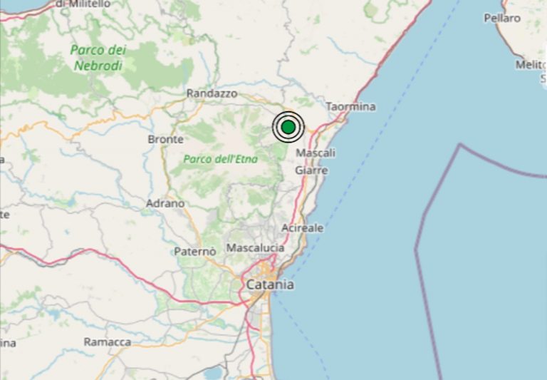 Terremoto oggi in Sicilia, 10 febbraio, scossa M 3.7 in provincia di Catania – Dati INGV