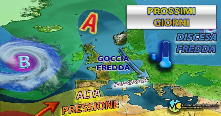 Meteo – Doppio impulso di maltempo in arrivo, San Valentino compromesso: i dettagli