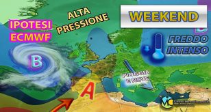 Meteo - Nuovo squillo dell'Inverno nel Weekend, con aria artica che assalta l'Italia: neve a bassa quota?