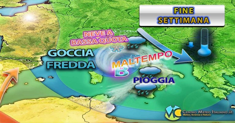 Meteo – Inverno ruggisce nel Weekend che apre con maltempo e neve a bassa quota, poi migliora: i dettagli