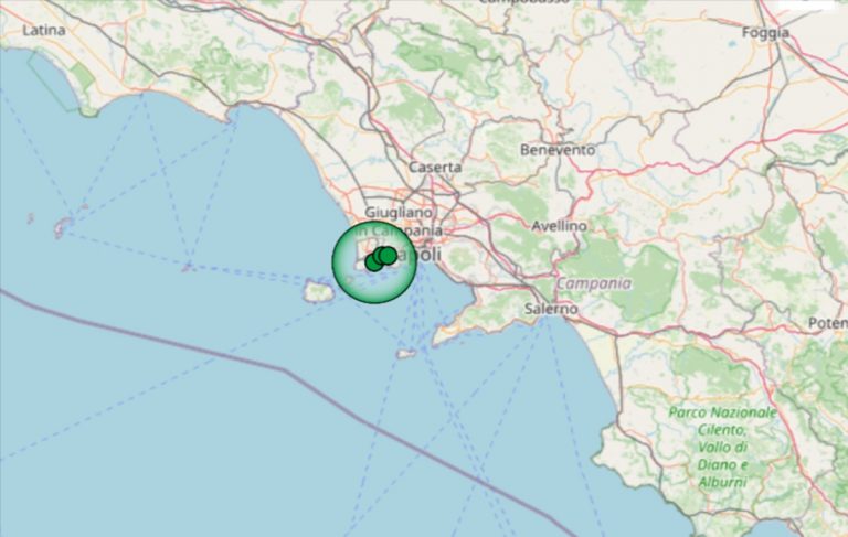 Terremoto oggi nei Campi Flegrei, 16 febbraio, scossa M 3.9 avvertita distintamente: i dati INGV