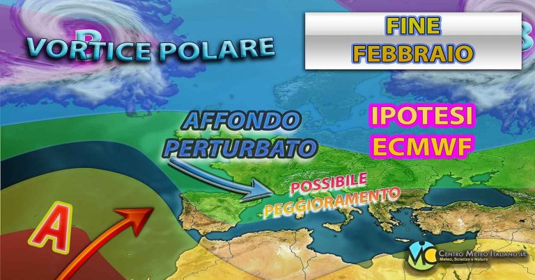 Meteo – Lunga fase anticiclonica, possibile ritorno del maltempo a cavallo tra febbraio e marzo: la tendenza Meteo – Lunga fase anticiclonica, possibile ritorno del maltempo a cavallo tra febbraio e marzo: la tendenza