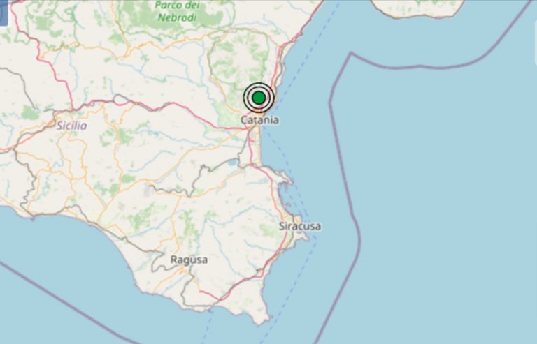 Terremoto oggi in Sicilia, 19 febbraio, scossa M 2.5 in provincia di Catania: dati INGV