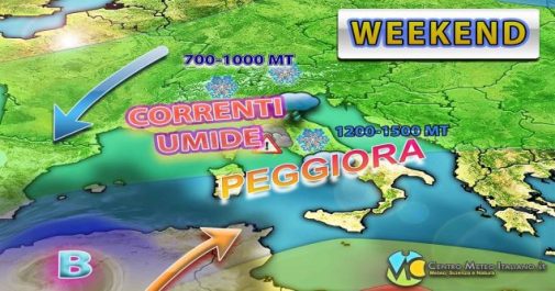 Meteo Italia - tempo instabile prima del ritorno dell'alta pressione