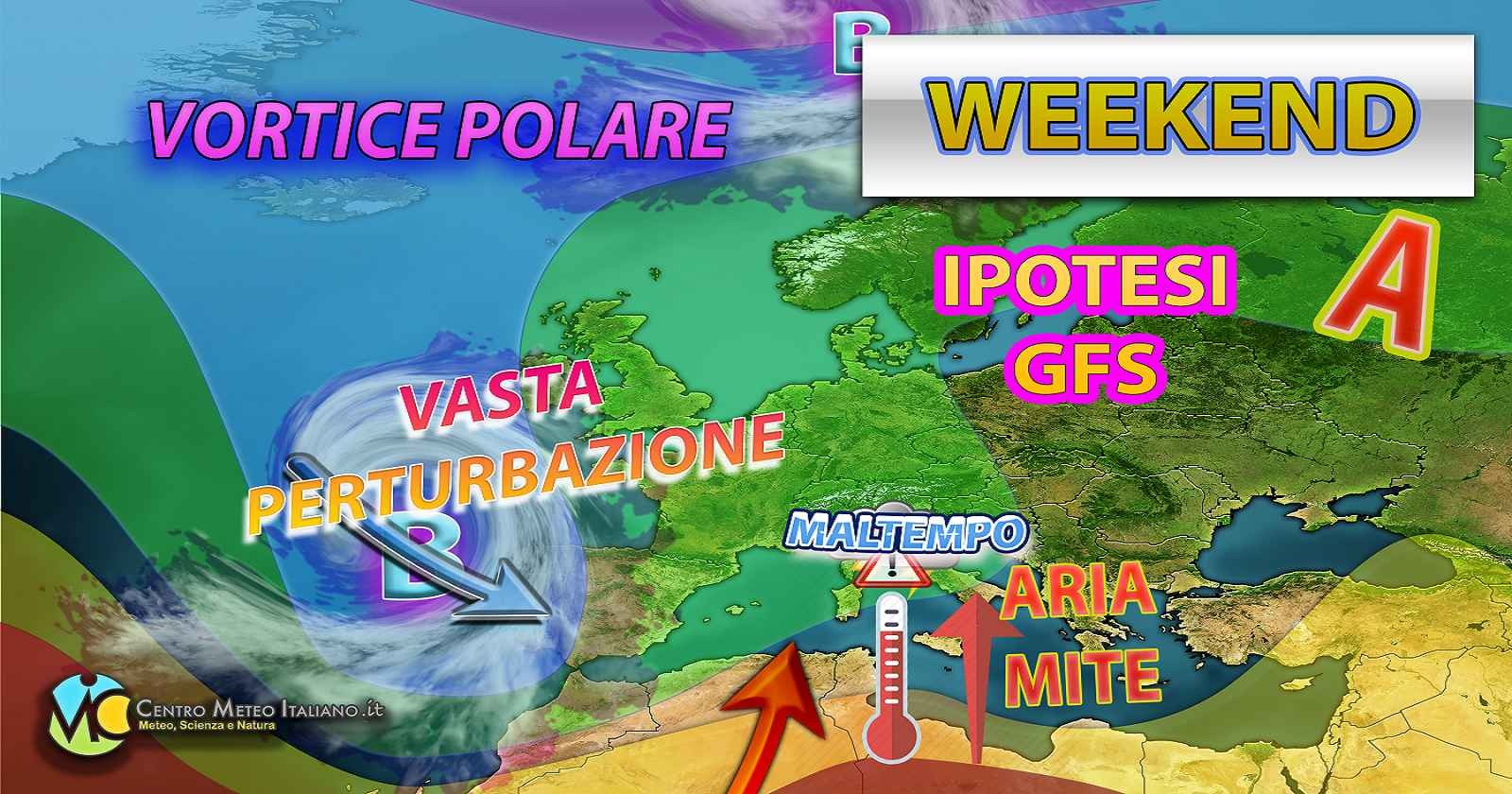 Maltempo con aria più mite entro il weekend