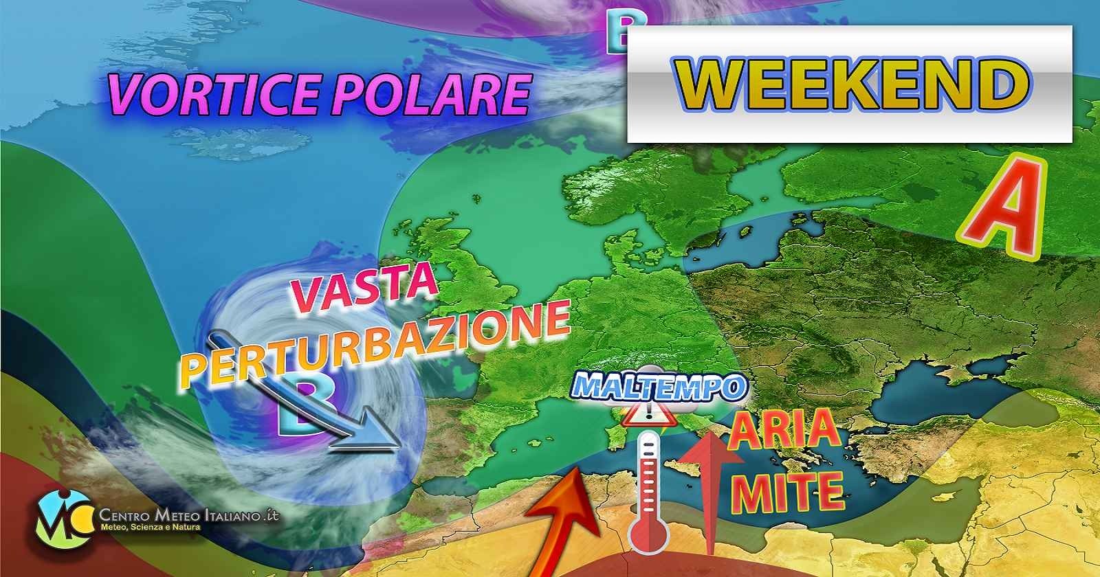 Peggioramento meteo dal weekend