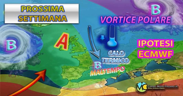 Meteo Italia - maltempo e anche calo termico per la seconda settimana di marzo