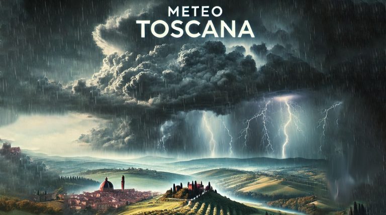 Meteo Toscana – Allerta meteo per piogge e temporali intensi rischio idrogeologico, il comunicato della Protezione Civile