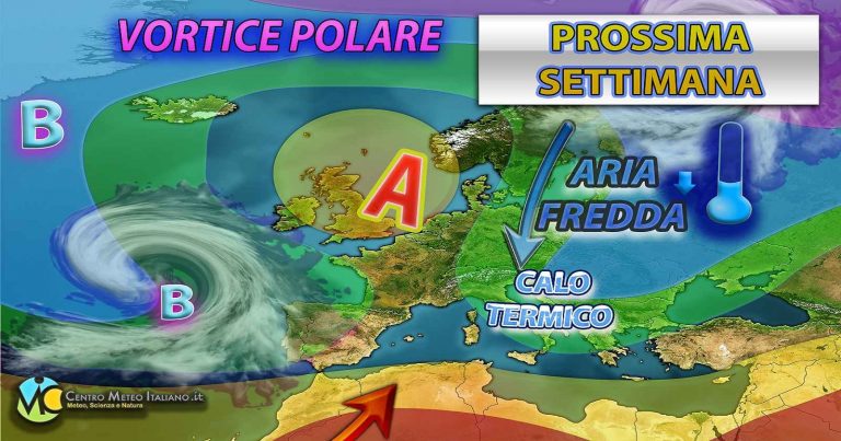 Meteo – Prossima settimana più stabile, ma è in arrivo aria fredda dai Balcani con deciso calo termico in Italia