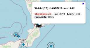 terremoto oggi 16 marzo 2025 calabria