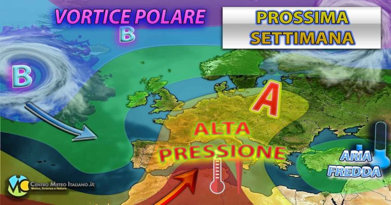 Meteo – Prossima settimana più stabile ma con deciso calo termico nella prima parte e assaggio di primavera a seguire