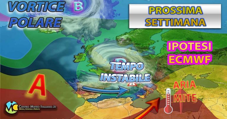 Meteo – Primavera in crisi anche ad inizio settimana prossima, con il transito dell’ennesima perturbazione: i dettagli